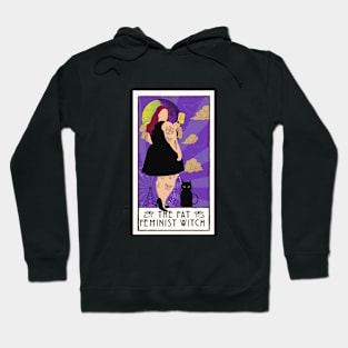 Fat Feminist Witch Tarot Cards Hoodie